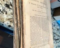 Atlantic Monthly softcover magazines circa mid 1800s