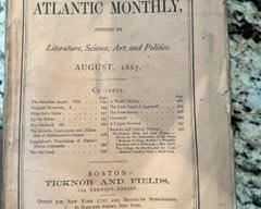 Atlantic Monthly softcover magazine circa mid 1800s