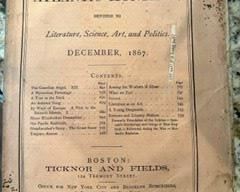 Atlantic Monthly softcover magazine circa mid 1800s