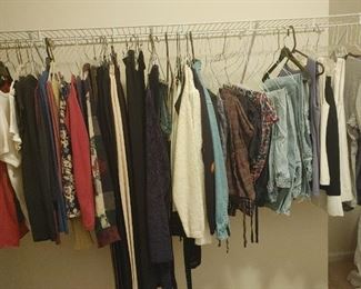 Assorted Women's clothes size 6/ 8. Men's Clothes - Large