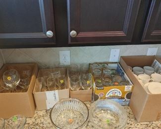 Assortment of glasses