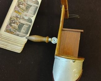 Antique Stereoptic with view cards