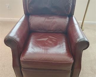 Leather recliner