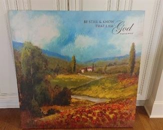 BE STILL AND KNOW THAT I AM GOD PAINTING