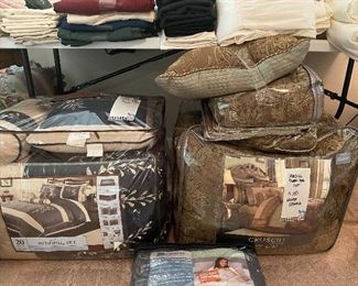 Brand new comforter sets and lots of other bedding