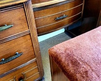 Vintage vanity and bench $95 or bid #3