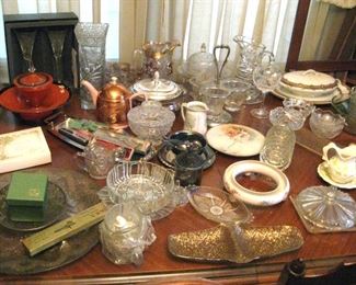 Beautiful crystal and China including Waterford
