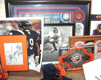 Large collection of Chicago Bears memorabilia