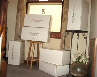 The Danbury Mint Princess Diana, Princess Sarah bride dolls and others