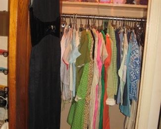 Vintage ladies clothing found in the attic