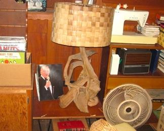 Cool driftwood lamp!