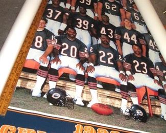 Massive 1988 Bears team poster