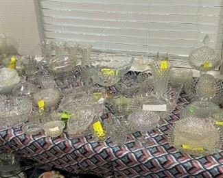 STOCK UP WITH GLASS AND CRYSTAL SERVING PIECES.