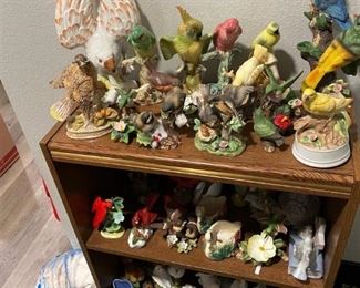 PORCELAIN AND CERAMIC BIRD FIGURINES AND MORE
