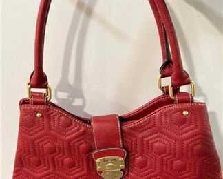 GORGEOUS RED LIZ & Co HANDBAG