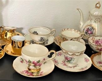 WOW WE HAVE SOME GORGEOUS TEACUP AND SAUCER SETS.
