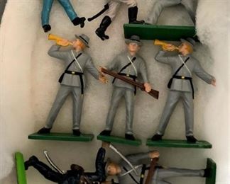 VINTAGE BRITAINS LTD CIVIL WAR SOLDIERS SET OF 19.