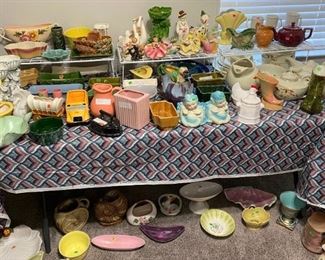 VINTAGE PLANTERS, BOWLS, VASES AND MORE.