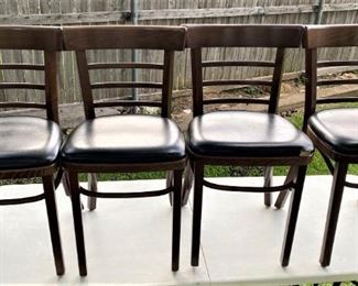 FOUR FANTASTIC MID CENTURY DINING CHAIRS.