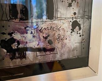 close up of signature