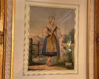 Antique engraving $120