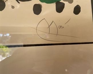  signature on lithograph