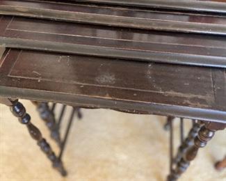 close up of nesting tables priced in previous photo for online purchase
