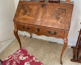 Antique French drop front desk  37"w x 23"d x 40" in age appropriate condition.  $1800 - $2800 asking $1200