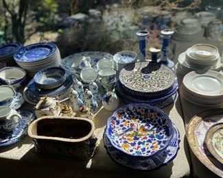 More china and pottery for sale in person Friday and Saturday