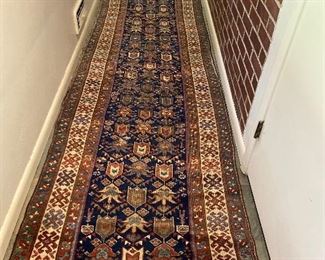 17'3" x 3'3". some wear Kurd Kazak c 1940 $900