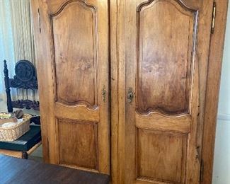 Antique armoire from France 57" w x 79"h x 15"d - interior photos follow.  valued at $1200 - $2000.  $560