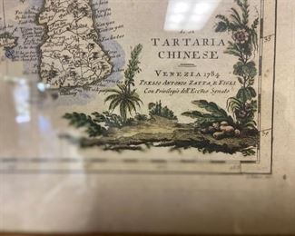 closeup of map for sale in person