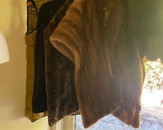 closer view of the furs