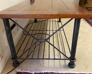 side view of the table