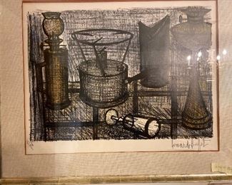 Bernard Buffet (1928 - 1999) Lampe à pétrole" (1954)  lithograph $480