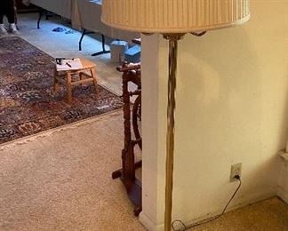 Brass lamp $180 55" h