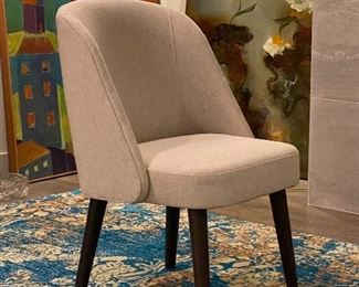 Cora chairs - Set of four from Room & Board.  35" h x 22"w x 18" seat height.  Retail for $499.00. each.  Fabric is linen in color Chalet we believe.  $1200 or best offer, like new. 