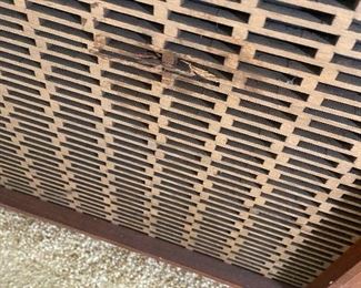 close up of damage area