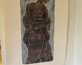 "Couple Amoureux" by Hans Erni $200