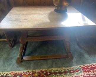 Antique trestle table $180