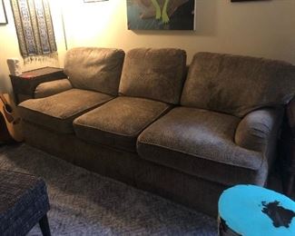 Custom Sofa 87"l x 36"d x 28" $300 not on site inquire to see.