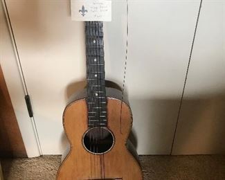George Bauer parlor guitar - antique $680