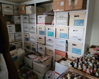 Some of the many boxes we have to investigate!