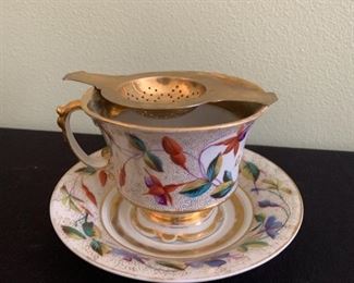 Tea Cup & Saucer with Tea Steeper