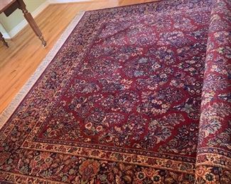 Karastan 100% Wool Rug, 8.8x12, Pattern Red Sarouk, Design Number 765