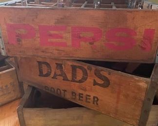 Vintage Wood Soda Boxes