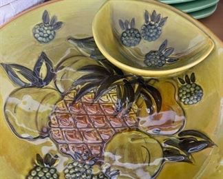 Chip & Dip Serving Plate