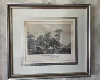 Framed wall art, French art