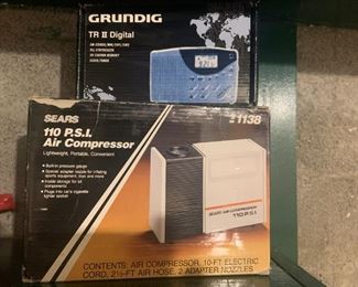 Air compressor and digital radio