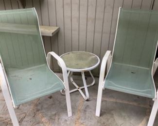 Outdoor chairs & table